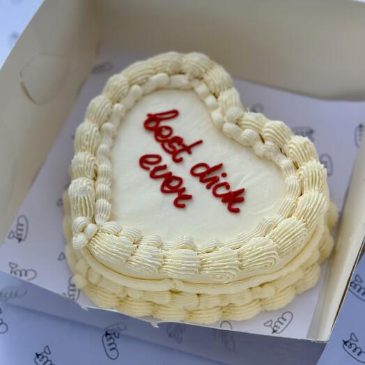 Honey cake with inscription