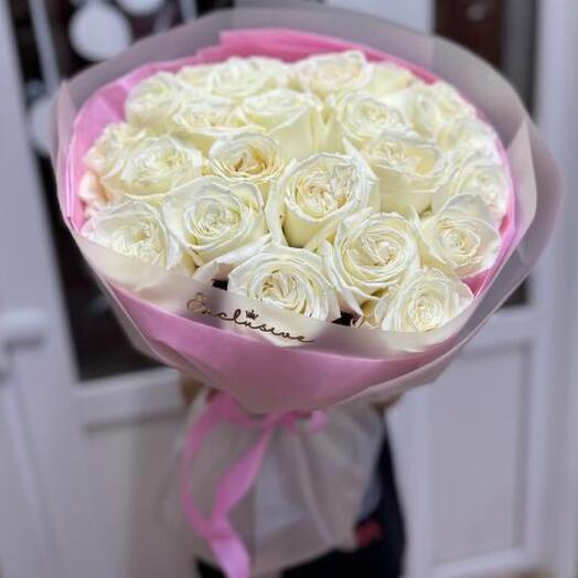 Монобукет из 25 нежных роз