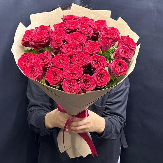 Красные розы 31 шт