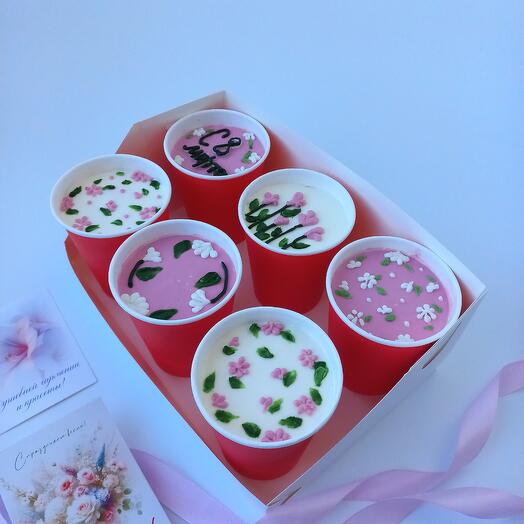 Торт в стакане, cake to go на 8 марта