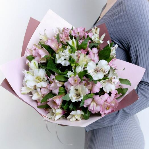 Альстромерии светлый микс les fleur (В0018)