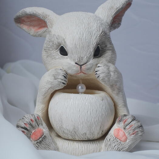 Подсвечник зайчонок "Беляшка"