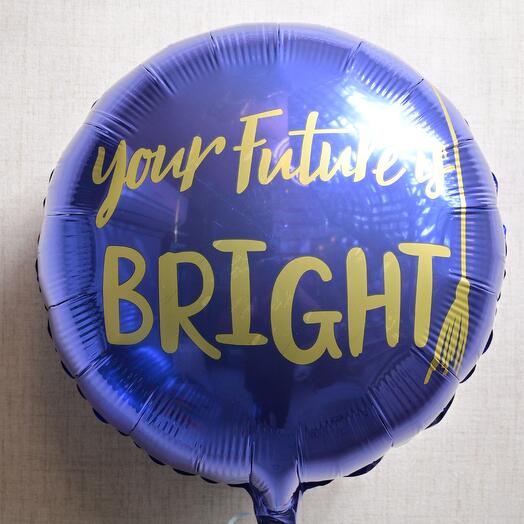 "Your Future is Bright" Graduation Balloon