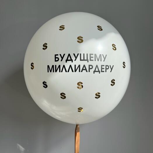 Воздушный шар для мужчины «будущему миллиардеру»