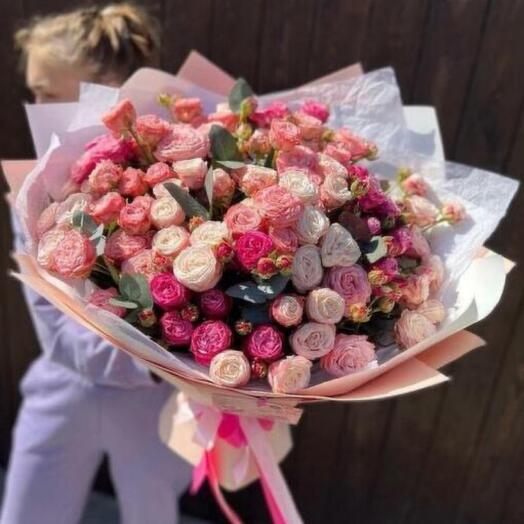 Роскошный микс из кустовых роз🌸
