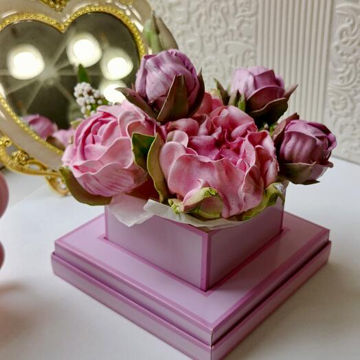 Букет зефирных пионов