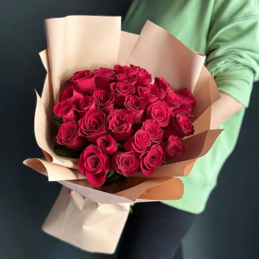 🌹Букет моно/31 красная Роза/кеннийские розы/Цветы Магнитогорск /Доставка Магнитогорск