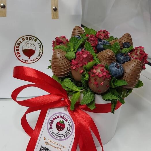 Caja de fresas cubiertas de chocolate Chocolove S