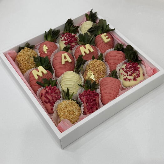 Клубника в шоколаде «МАМЕ️»  (16шт)