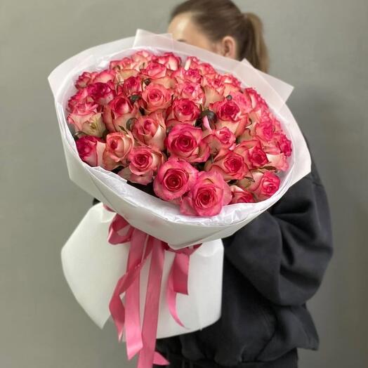 39 роз розовых