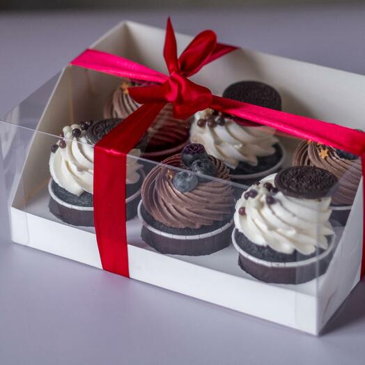 Капкейки с орео, 6 штук