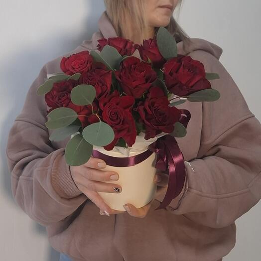 Розы в коробке