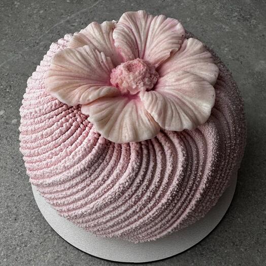 Сладкий подарок на 8 марта.Малиновый бенто с зефирным цветком