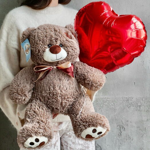 Oso de peluche con bola🎈