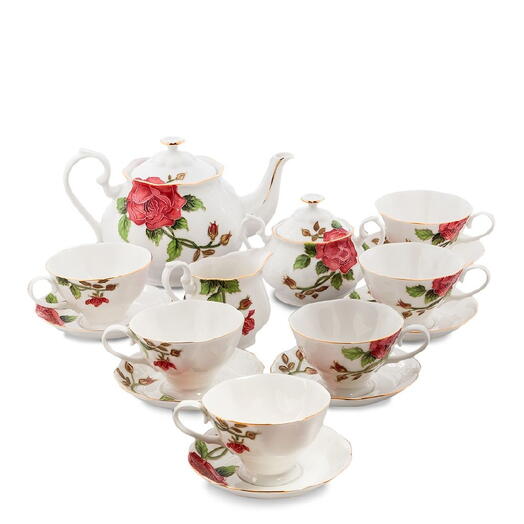 Чайный сервиз на 6 персон "Золотая Роза Рафаэлло" (Pavone/ Павон)