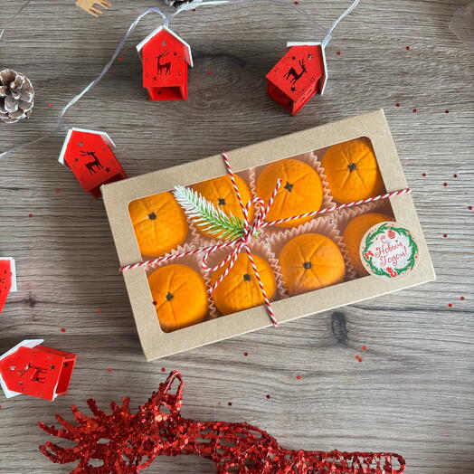 Зефир ручной работы мандарины на Новый год