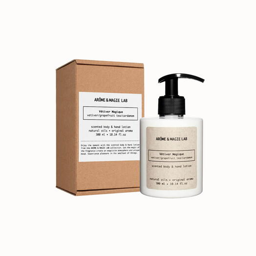 Лосьон для тела Vetiver Magique AROME   MAGIE LAB / Ветивер и Кардамон парфюмированный 300 мл