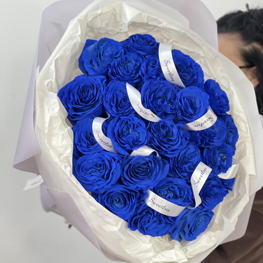 Роза синяя Эквадор 25 шт