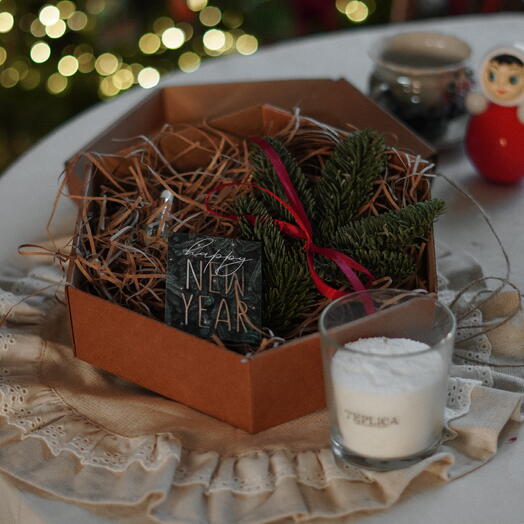 Новогодний набор для создания аромасвечи TEPLICA