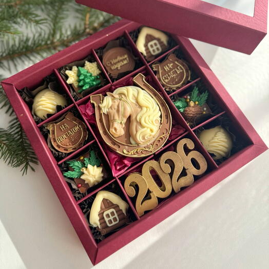 Шоколад новогодний конь