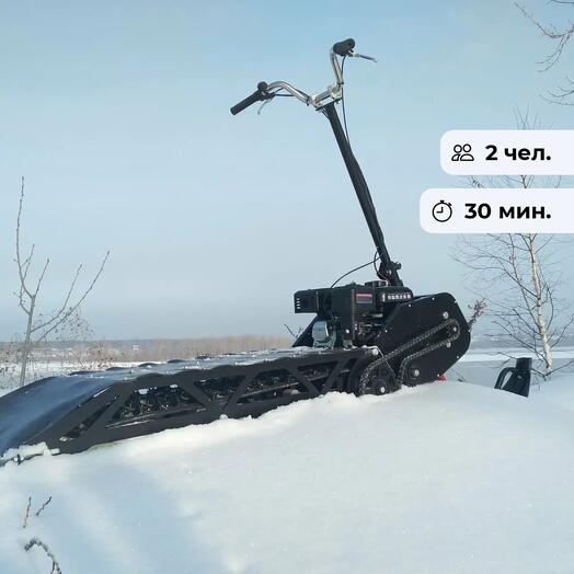 Заряд энергии. Катание на мотосноуборде в с. Максимовщина