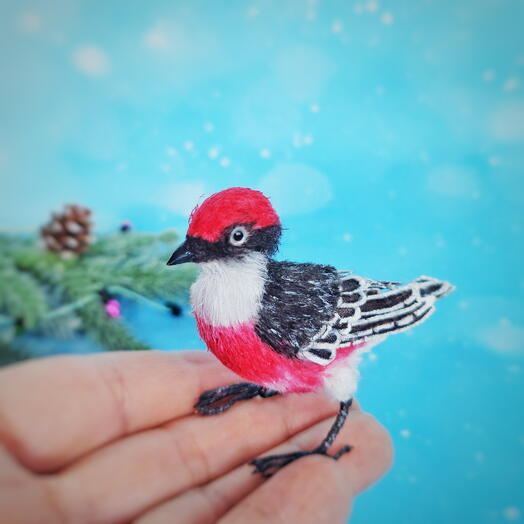 Миниатюрная игрушка Птичка. Оригинальный подарoк