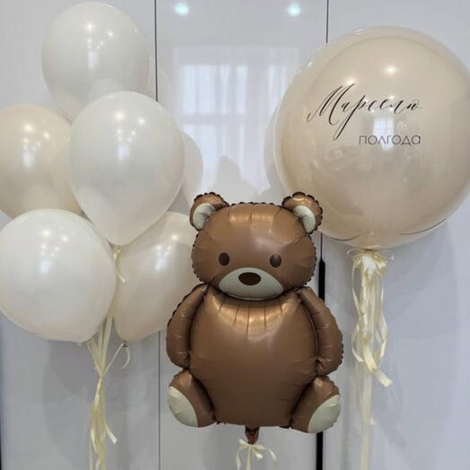 Воздушные шары на пол года "Мимишка"