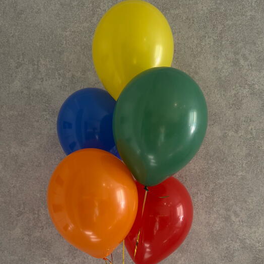 Набор из 5 разноцветных шаров