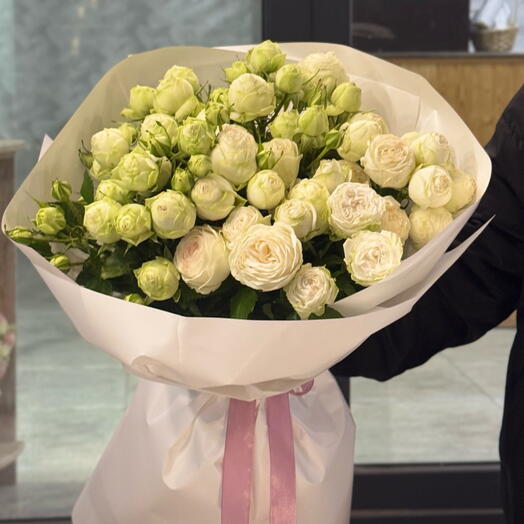 Пионовидная кустовая роза, размер S