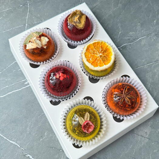 Набор подарочный из 6 средних чайных сфер на 700 мл