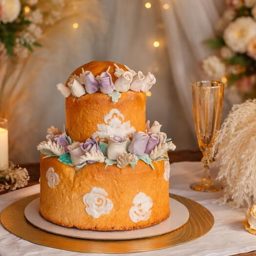 Каравай свадебный 2-ярусный