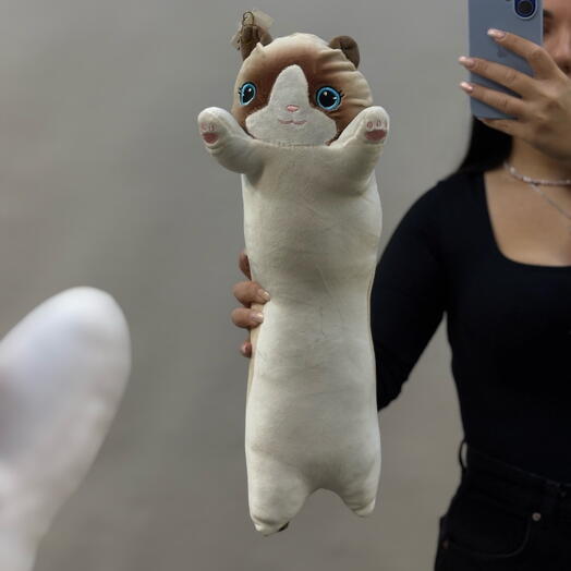 Игрушка Валик кошка 45см