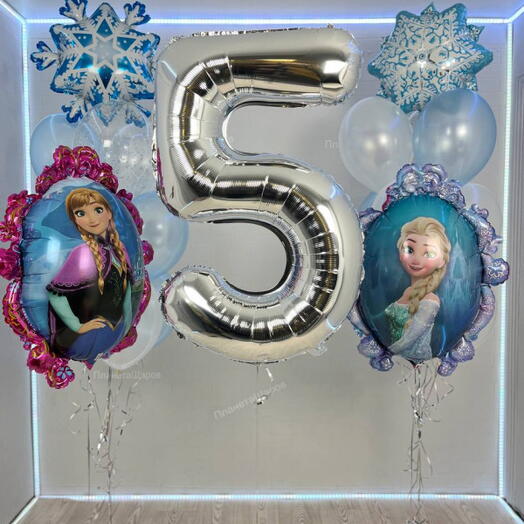 Анна и Эльза шары на 5 лет