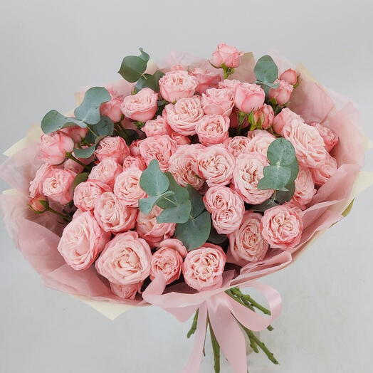 Пионовидные кустовые розы Бомбастик ×10