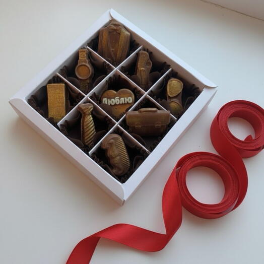 Молочный шоколад «Набор для любимого мужчины»
