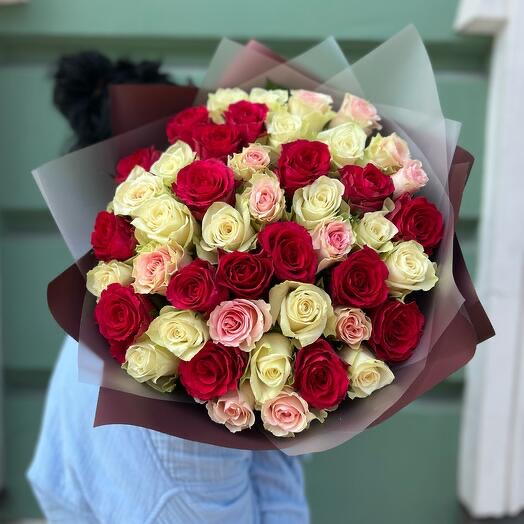 51 роза(микс)