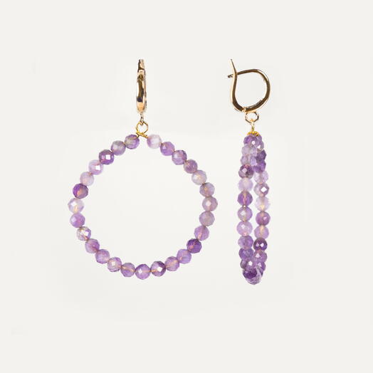 Серьги Ирис Аметист Rh+ (EAR1145)