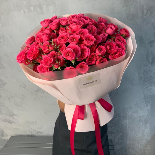 🌸 Букет 376 «Розовое Облако»