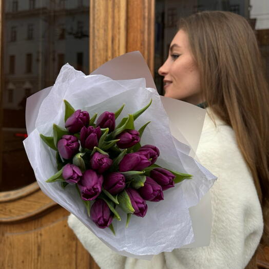 Тюльпаны Фиолетовые Премиум Голландия S