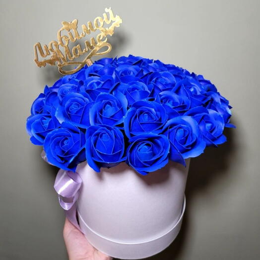 Композиция из пенных мыльных роз