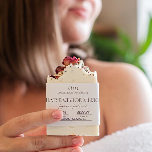 Корпоративные подарки / Натуральное мыло ручной работы/ 10 шт в индивидуальной упаковке