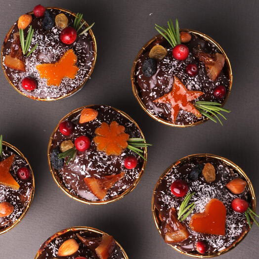 ПП-капкейки "Портер праздничный" | от 4 шт. по 0.1 кг (ассорти) | шоколадные, без сахара