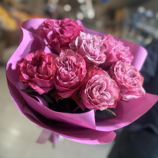 Букет из пионовидных роз 🌺