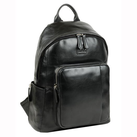 Рюкзак для ноутбука до 14,3"-15" натуральная кожа. VIP COLLECTION арт. 003-LH-BLACK