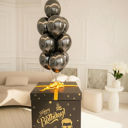 Набор шаров "Black Surprise Box"