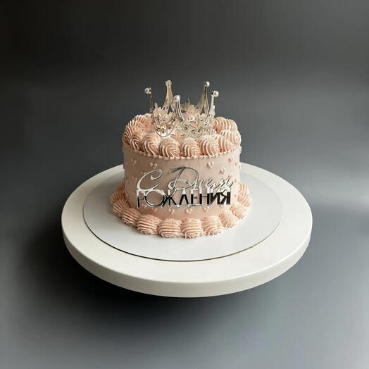 Мини торт с короной