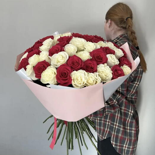 Большой букет роз (51 роза)
