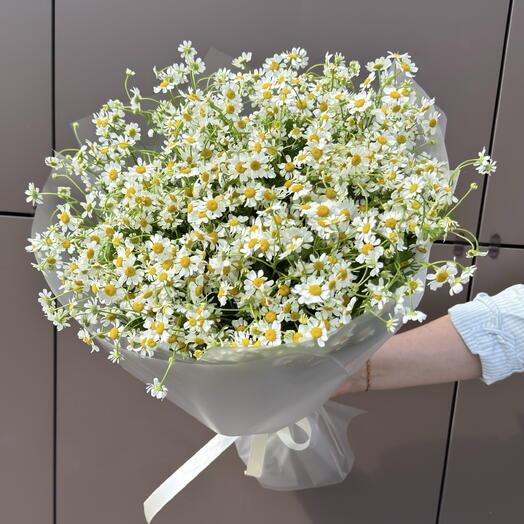 Букет из мелких ромашек