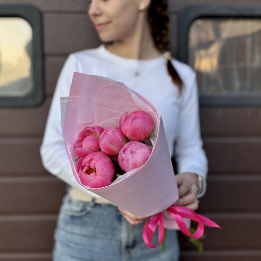 Монобукетик Пионов 5шт
