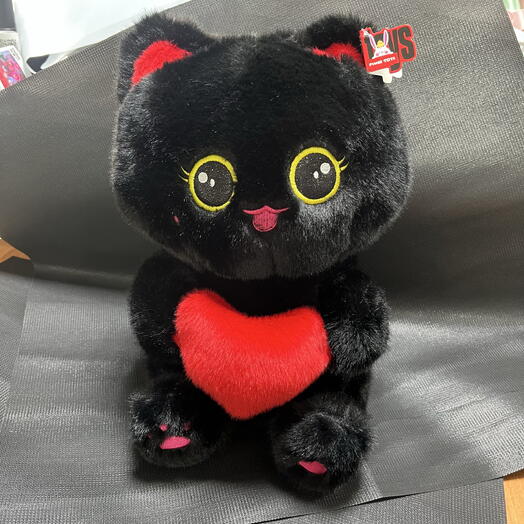 Игрушка черный котик